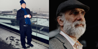 Andy Müller-Maghun (left, photo: Joan Minder, Republik) and Bruce Schneier (right, photo: Tony Luong, Republik)